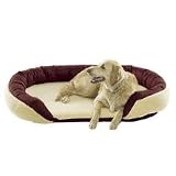 Van Winkles Beds Reversible Bolster Bed Small 24x30x8 Wine