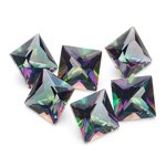 6 mm-7.11 Cts Loose Mystic Green Topazes Princess-AA