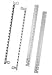 Hoffman GAMR600 FRONT/BACK ACC RAILS 600 HIGH