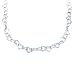 Sterling Silver Heart Necklace with Toggle Clasp (16