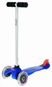 Mini Kick Scooter BLUE, for kids age 3-5. Winner, Oppenheim Toy Portfolio Gold and Platinum Award Seals - ALSO available in Green, Yellow, Aqua, Orange and Pink