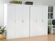 Magnus Kleiderschrank 6-Trg. Breite 280 cm, Höhe 190 cm weiss.