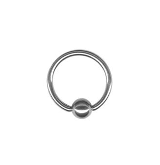 One 12g Captive Bead Rings-Basic Stainless Steel Captive Ring Earrings-12 gauge Nipple Rings