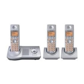Panasonic KXTG7123ES Digital Cordless Telephone With Answering Machine Triple Pack