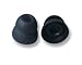 10qty - Black Double Flange Replacement Silicone Earbuds (Fits Beats2 Wireless) 4.1mm Connector