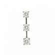 14KT White Gold 3 Stone Pendant 3/4 Cttw Diamonds