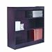 Mahogany Veneer 3-Shelf Bookcase