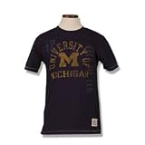 Michigan Wolverines Vintage Short Sleeve T-shirts - Enzyme Washed