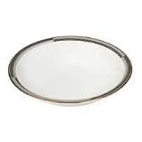 Mikasa Connections Black Platinum Fruit Bowl 6-in.
