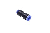 「ノーブランド品」エア作動継手コネクト異径 フィッティング10mm OD x 8mm OD チューブ 空気圧ストレート ユニオン コネクタ/カプラ(25個入）