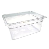 Camwear Food Pan Half Size - 6'' Deep Clear