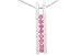 14K White Gold 0.76cttw. Pink Sapphire & Diamond Pendant