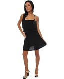 Triple 5 Soul - Triple 5 Soul The Upper Crust Convertible Strap Dress in Black,Dresses for Women (555 Soul)