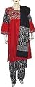 Indian Salwar Suit Printed Embroidered Cotton Size L (slk339a)