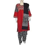 Indian Salwar Suit Printed Embroidered Cotton Size L (slk339a) by ShalinCraft