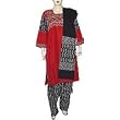 Indian Salwar Suit Printed Embroidered Cotton Size L (slk339a) ~ ShalinCraft