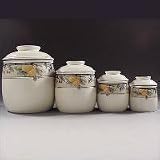 MIKASA GARDEN HARVEST CAC29 CANISTER SET 4 PC