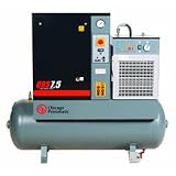 - Chicago Pneumatic Quiet Rotary Screw Air Compressor with Dryer - 7.5 HP, 230 Volts, 3 Phase, Model# QRS7.5HPD