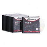 DVD-R Recordable Discs, 4.7GB, 16x, Silver, Jewel Case, 10/PK