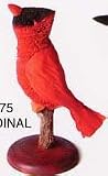 Cardinal on branch, 8 in.