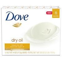 Dove Beauty Bar, Dry Oil, 8 Bar, 4 oz