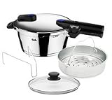 fissler 新型圧力鍋　ビタクイック　3.5L　「専用ガラス蓋・蒸し器・三脚・料理ブック付き」