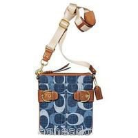 Coach Soho Tonal Swingpack Purse in Denim 41464