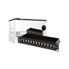 DIGITUS Patch Panel 25,4cm 10Zoll Cat6 12-Port geschirmt