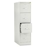 HON COMPANY / HON514PQ / 510 Series Four-Drawer, Full-Suspension File, Letter, 52h x25d, Lt GY / Sold as 1 EA