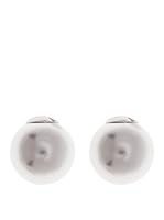 Silver One Pendientes Doble Perla