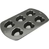 Wilton 6-Cavity Nonstick Heart Mini Cake Pan