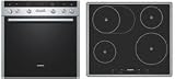 Siemens EQ361E203 Einbau-Backofen-Kochfeld-Kombination / A / 0.95 kWh / 67 L / Kochfeld: Induktion / 3D Heißluft plus / activeClean / edelstahl