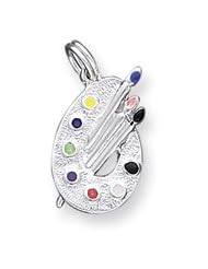 Sterling Silver Paintbrush Charm