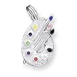 Sterling Silver Paintbrush Charm