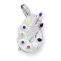 Sterling Silver Paintbrush Charm