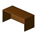 Rectangular Desk Shell, Bourbon Cherry Finish, 66w x 30d x 29h (BSXBL2102HH)