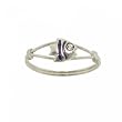 Blue Enamel Ring Crafted in Sterling Silver Childrens Fish  - Size 5