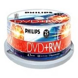 Philips - 25 x DVD+RW - 4.7 GB 4x - spindle - storage media