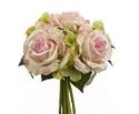 Allstate FBQ452-PK 7 in. Rose-Hydrangea Bouquet Pink- Case of 12