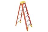 Buy 12' Fiberglass Step Ladder W Plastic Tool Tray by WERNER LADDER CO