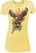 WILLIE NELSON - Eagle - Banana Colored Women's / Girls "Long Body" T-shirt (Babydoll / Girlie)