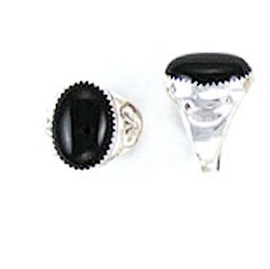 Click here to buy Mens Black Onyx Sterling Silver Ring Native American Made.