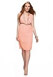 IMAGE OF Avenue Plus Size Draped Dress, Pale Pink 26