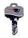 New England Patriots Schlage SC1 House Key