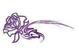 Tribal Rose Temporary Tattoo