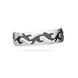 Black Vine Design Toe Ring