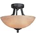 DD-2165-34 Vesper 3Lt Semi Flush Olde World Iron by Dolan Designs