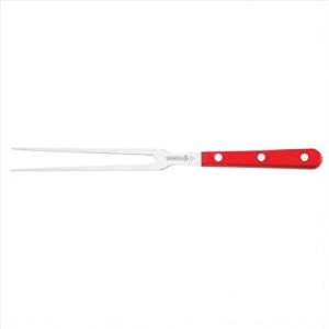 5100 Series Red Carving Fork with Straight Tines by 
