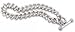 8 Inch Heavy Link Toggle Men's Bracelet with 2 Round Cut Diamonds by Hot Diamonds Sterling Silver