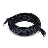 25FT 24AWG CL2 Standard Speed Male to Female HDMI Extension Cable - Black